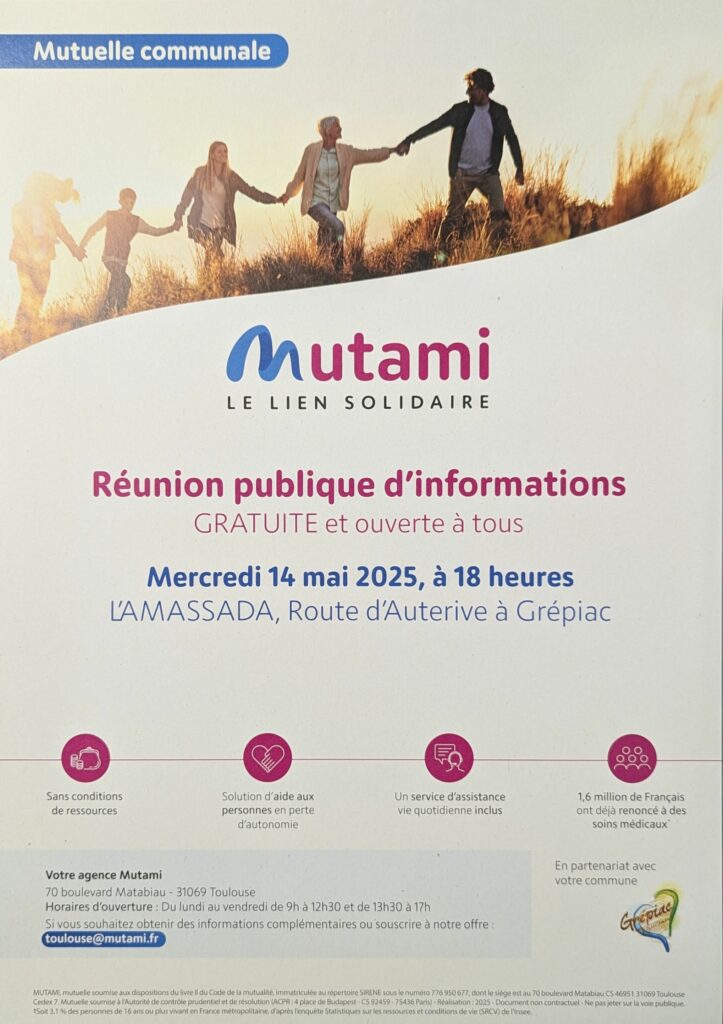 Réunion publique mutuelle communale Mutami @ ESC Amassada