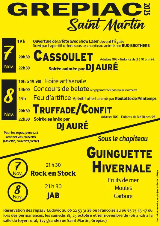 Fête de la Saint-Martin par Grépiac Animations